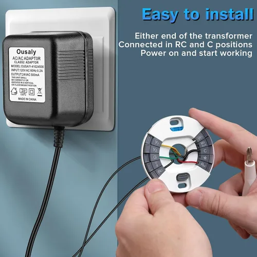 Miniatura 3 de Adaptador de alimentación para timbre, transformador de 24V compatible con Ring Doorbell, video timbre, Nest, Ecobee, Sensi y termostatos Honeywell