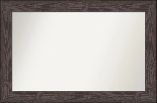 Miniatura 584 de Amanti Art Espejo personalizado, espejo de baño negro puente, espejo de pared o espejo de tocador de baño sobre el fregadero (26 x 26 pulgadas)