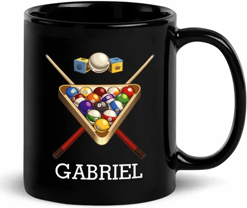 Miniatura 24 de Taza de café de fútbol personalizada con nombre, regalos para hombres, mujeres, amantes del fútbol, taza de cerámica negra personalizada de 11 onzas