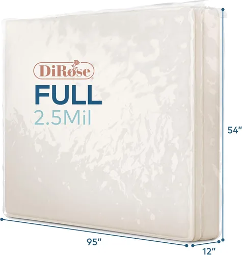Miniatura 2 de DiRose - Bolsa de almacenamiento de colchón, funda móvil de plástico grueso de tamaño matrimonial, transporte, eliminación y protector – Funda
