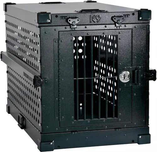 Miniatura 23 de K9 Kennel Boss - Jaula para Perros de Aluminio Resistente con Recubrimiento en Polvo Completamente Plegable - Pequeña (Negro)