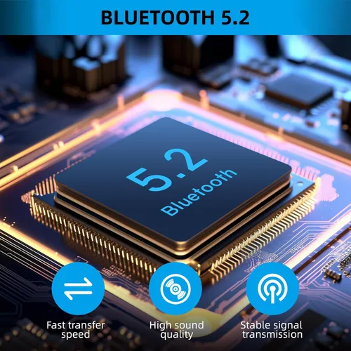 Miniatura 6 de ZIOCOM Adaptador auxiliar Bluetooth para automóvil, receptor USB Bluetooth 5.2, adaptador Bluetooth de 0.138 in con micrófono para transmisión