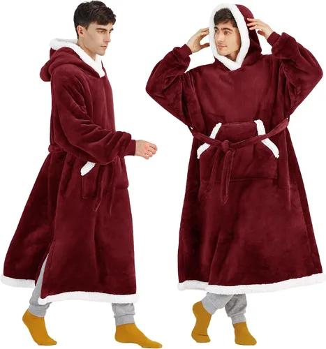 Miniatura 27 de Bedsure Manta Ponible con Capucha, Cómoda Sudadera Manta Larga con Capucha como Regalos de Sudadera para el Día de las Madres para Mamá Mujeres