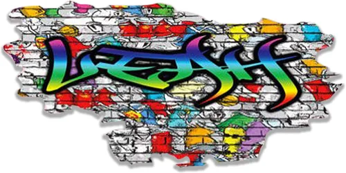 Miniatura 11 de Pegatina de pared personalizada de grafiti 3D con nombre Vinilo de decoración artística personalizada Desmontable Se arranca y se pega Arte