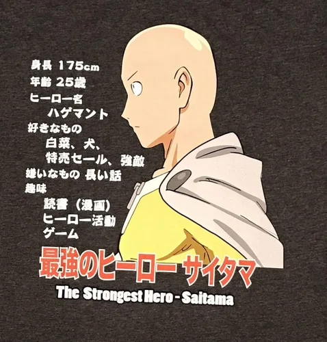 Miniatura 2 de One Punch Man Saitama The Strongest Hero Camiseta Producto