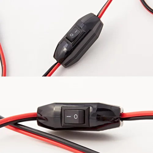 Miniatura 4 de Arnés de cables con abrazaderas SAE a pinzas de cocodrilo interruptor de encendido y apagado Cable de extensión de desconexión rápida