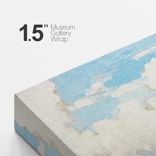 Miniatura 5 de SIGNFORD Lienzo impreso para pared, cielo nublado, bosque verde, prado, naturaleza, desierto, ilustraciones florales botánicas, arte moderno