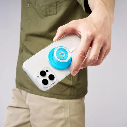 Miniatura 3 de PopSockets Agarre con soporte magnético para teléfono, parte superior intercambiable, sujeción segura para fundas MagSafe de iPhone, agarre