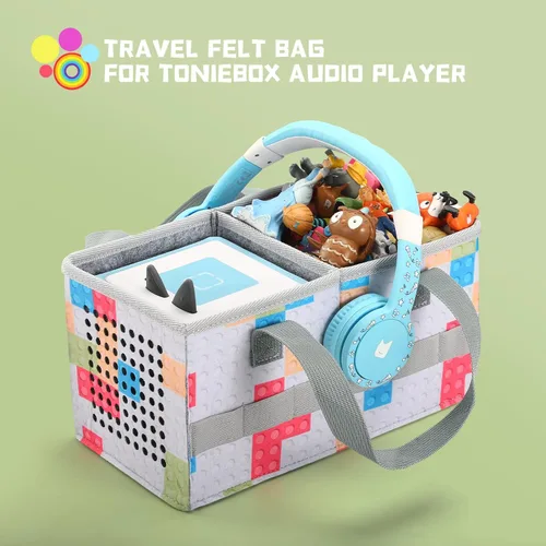 Miniatura 4 de Estuche de transporte para el juego de iniciación de Tonies y bolsa de almacenamiento para la estatuilla de Tonies, bolso de mano