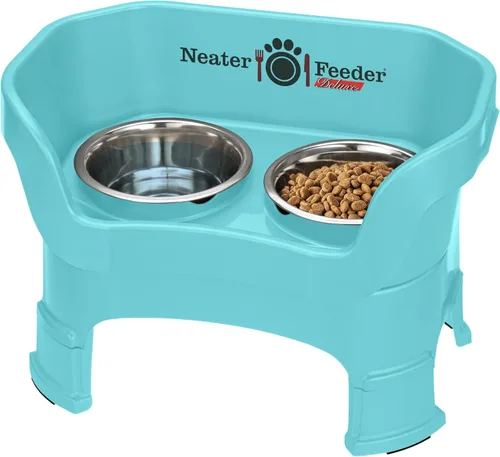 Miniatura 19 de Neater Feeder Deluxe - Tazones elevados para perros grandes a prueba de desorden – Fabricado en Estados Unidos – Soporte elevado para comida