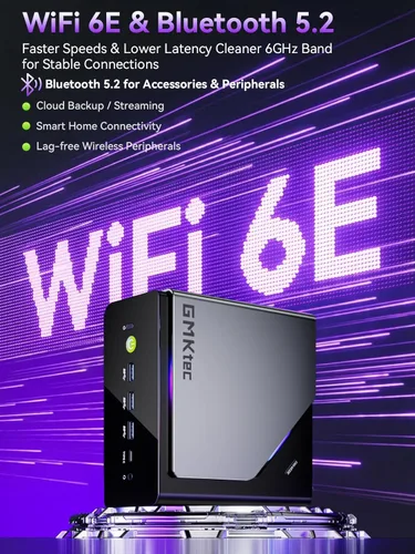 Miniatura 6 de GMKtec K15 AI Mini PC Oculink Intel Ultra 5 125U Procesador 16GB DDR5 1T SSD, computadora de escritorio AI Boost, expansión de almacenamiento 3X M.2