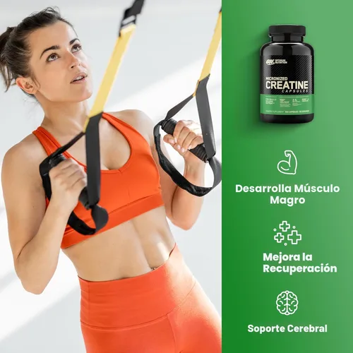 Miniatura 3 de Optimum Nutrition Cápsulas de monohidrato de creatina micronizada, aptas para Keto, 2500 mg, 100 cápsulas