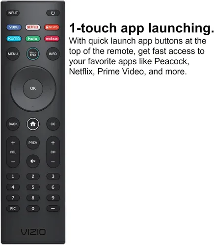 Miniatura 7 de VIZIO SmartCast - Control remoto universal – Reemplazo remoto inteligente para todos los televisores VIZIO – Control remoto infrarrojo requiere 2
