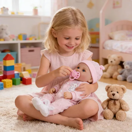 Miniatura 4 de Milidool Muñecas de bebé Reborn de 18 pulgadas, muñeca realista de bebé recién nacido, muñecas de silicona de aspecto real, con accesorios completos