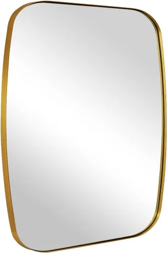 Miniatura 13 de ANDY STAR - Espejos ovalados negros para baño, espejo grande de 24x36 pulgadas con marco de metal negro mate oblongo para pared, espejo moderno
