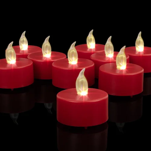 Miniatura 12 de Nancia - Velas LED de té, paquete de 50 velas sin llama, realistas y brillantes, parpadeantes, de larga duración, 200 horas para celebración