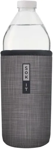Miniatura 218 de Sok It BotlSok Funda para botella de agua con cubierta de neopreno aislante (Floral abstracto, se ajusta a CamelBak o Nalgene de 12 onzas)