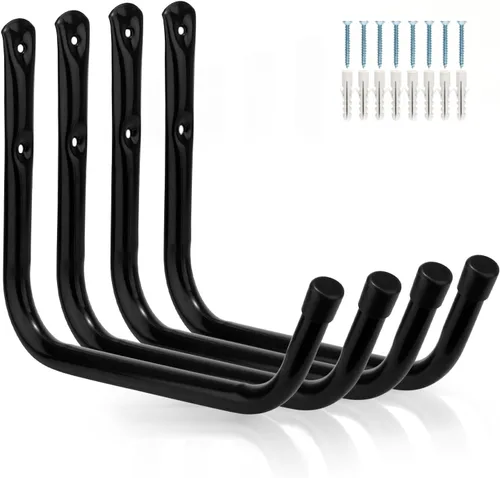 Gancho gigante de almacenamiento de garaje resistente, estante colgante de pared de 13 pulgadas para tabla de surf, escalera