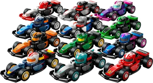Miniatura 2 de LEGO 71049 F1 Coches de carreras coleccionables al azar Juego de 1 coche de carreras - Uus.