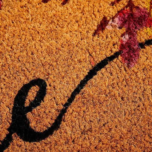 Miniatura 4 de Juvale Tapete de bienvenida de fibra de coco con hojas de otoño, para interiores y exteriores, tapete de pelo bajo que atrapa la suciedad, 36 x 24