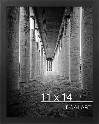 Miniatura 13 de DOAI ART Marco de póster de 16 x 20 pulgadas, paquete de 2 marcos de fotos de roble y veta de madera de 16 x 20 pulgadas para montaje en pared