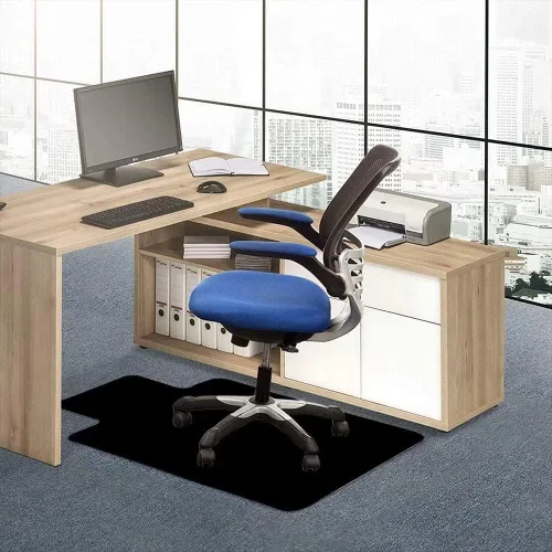 Miniatura 5 de Tapete para silla de oficina para silla de escritorio, para suelo de madera dura, 36 x 48 pulgadas, tapete multiusos para silla para el hogar