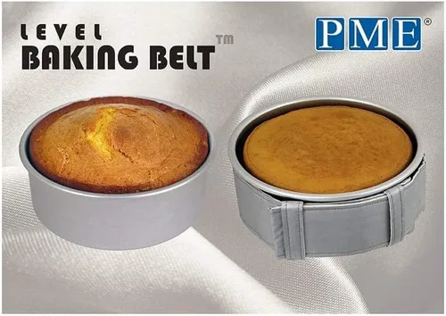Miniatura 4 de PME Level - Cinturón para hornear para sartenes redondas y cuadradas, 42 x 4 pulgadas, gris