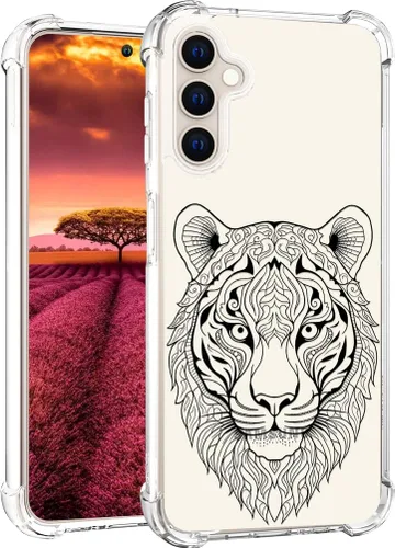 Miniatura 40 de Compatible con Samsung Galaxy S23 - Funda transparente para mujeres y niñas, diseño transparente (formas geométricas de arte abstracto)