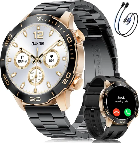 Miniatura 11 de Smart Watches for Men Luxury for Android iPhone/50 Day Battery,Fitness Watch with Heart Rate/Blood Pressure/Sleep Monitor,Men's Smartwatch Amoled