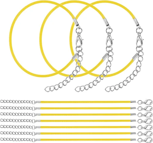 Miniatura 18 de MECCANIXITY 10 cordones de pulsera verde militar, pulsera de amistad ajustable de 9 pulgadas, cordón de poliéster encerado de 0.059 in con cierre