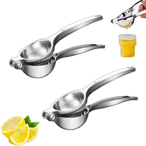 Miniatura 11 de Exprimidor de limón, exprimidor de limón de mano de acero inoxidable, exprimidor de cítricos, accesorios de cocina manual 2025, exprimidor de mano