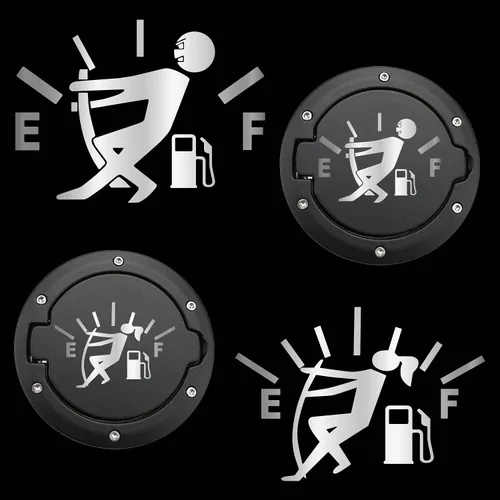 Miniatura 14 de 2 calcomanías divertidas para automóvil, calcomanías vacías para medidor de gas, gráficos de alto consumo de gas, calor y resistente al agua, no se