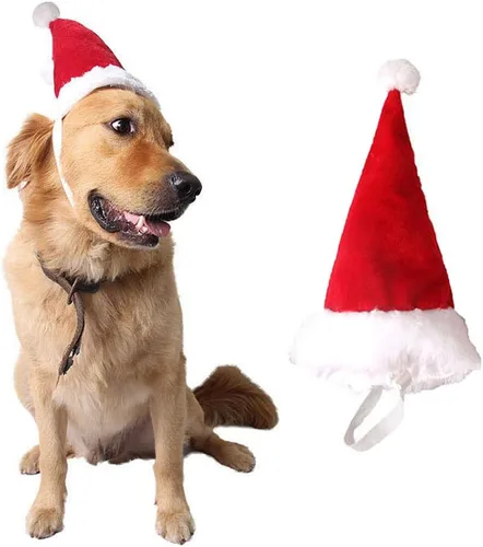 Miniatura 8 de Sombrero de Papá Noel de conejillo de indias, gatito, conejo, hámster, chinchilla, erizo, hurones, ardilla, sombrero de Navidad, gorra de Papá Noel