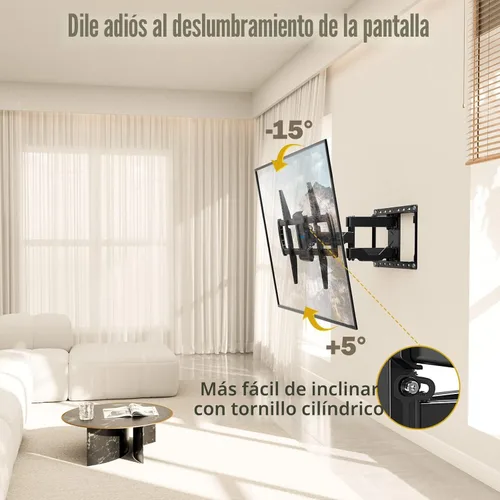 Miniatura 4 de Mounting Dream Soporte de pared para TV, certificado UL, soporte de montaje de movimiento completo para televisores de pantalla plana de 42 a 84
