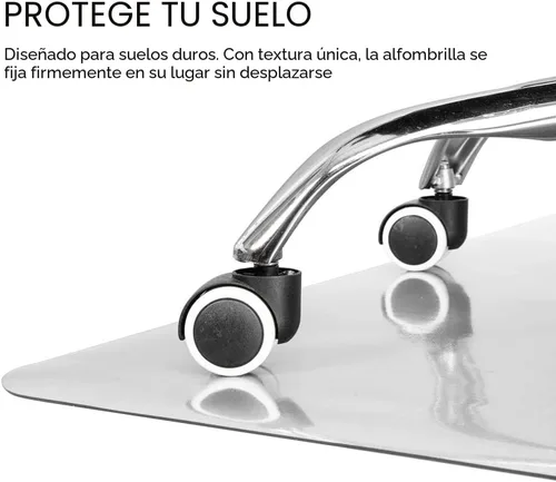 Miniatura 4 de Kuyal Tapete transparente para silla para suelo de madera dura de 30 x 48 pulgadas, tapete de protección de madera/azulejos para oficina y hogar