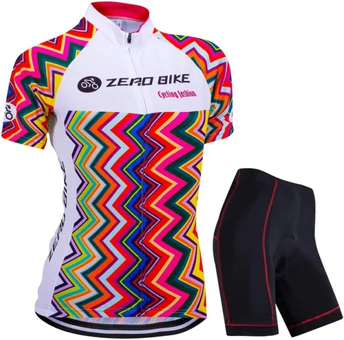 Miniatura 26 de Jersey de ciclismo para mujer, de manga corta, secado rápido, transpirable, para montaña.