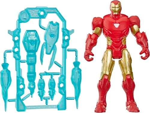 AVENGERS Marvel ActionVerse Iron Man Figura de acción y accesorios, juguetes y figuras de superhéroes de 4.5 pulgadas (4.5 in) para niños, a partir