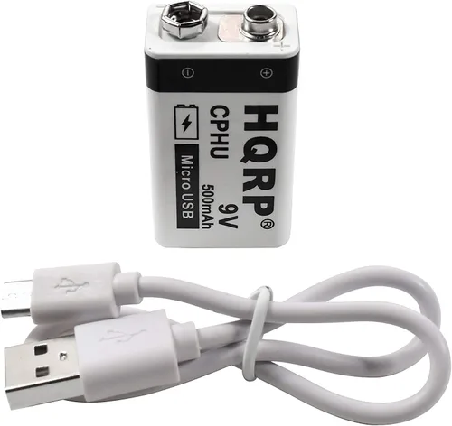 Miniatura 3 de HQRP 9V 400mAh LI-ION 9-Volt Paintball recargable/Radio Control Juguetes/Detector de Metales/Batería Industrial de Alta Capacidad
