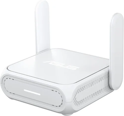ASUS RT-BE58 Go Router de viaje portátil WiFi 7 de doble banda, 3600 Mbps, conexión 4G/5G, modo WiFi público (WISP), puerto 2.5G, seguridad de red