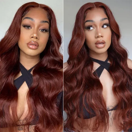 Miniatura 23 de Peluca Rubia Miel Cabello Humano Body Wave 13x6 Encaje Frontal Pelucas de Cabello Humano Para Mujeres Negras 22 Pulgadas