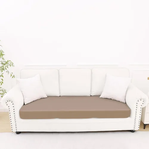 Miniatura 53 de Smiry Fundas de cojín de sofá estampadas, fundas elásticas suaves para sofá, fundas de sofá lavables antideslizantes, protector de muebles para Beige