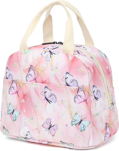 Miniatura 8 de Bolsa de almuerzo para gatos para mujeres y niñas, bolsas de almuerzo aisladas, lonchera reutilizable para niños y adultos, escuela, trabajo, picnic