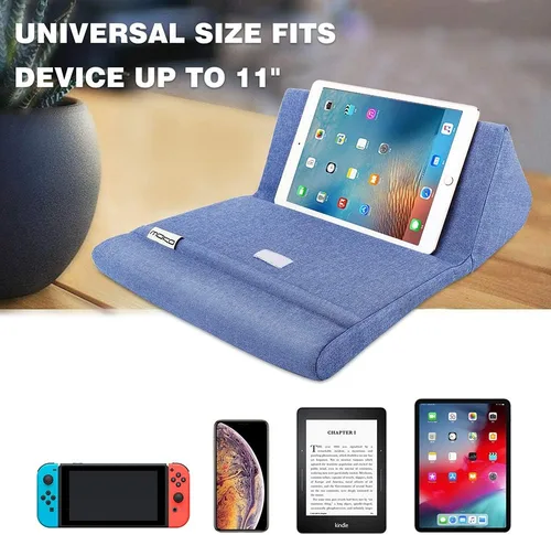 Miniatura 4 de Moko Soporte de almohada para tablet, suave soporte de almohada de cama de regalo de Navidad para almohadilla de hasta 11 pulgadas, se adapta a iPad