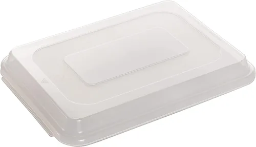 Miniatura 9 de Nordic Ware Molde para pasteles comercial de aluminio natural con tapa, molde rectangular con tapa plateado, 9 x 13 pulgadas