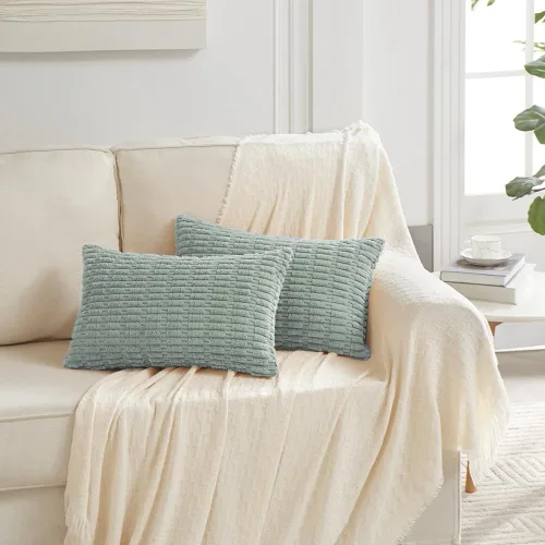 Miniatura 139 de Fancy Homi - Paquete de 2 fundas de almohada decorativas de color taupe de 22 x 22 pulgadas para sala de estar, sofá, cama, estilo rústico, bohemio