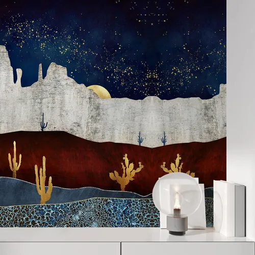 Miniatura 3 de SIGNFORD Mural de pared de estilo nórdico, paisaje natural, extraíble, adhesivo de pared para dormitorio, sala de estar, 48 x 48 pulgadas