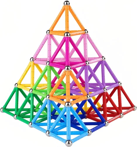 Miniatura 6 de Juego de 150 palos de construcción magnéticos, juguetes educativos magnéticos de 2.3 pulgadas de longitud para niños y adultos, juguete