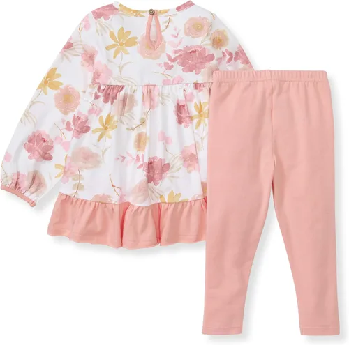 Miniatura 18 de Burt's Bees Baby Conjunto de camiseta y pantalón para bebé, túnica y leggings, 100% algodón orgánico