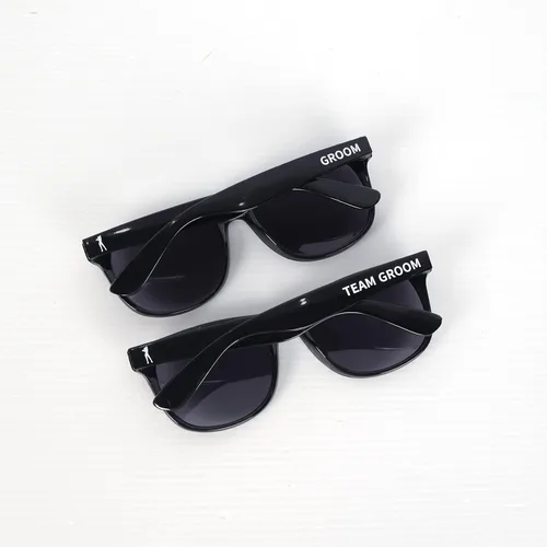 Miniatura 8 de Gafas de sol para despedida de soltero – Juego de 1 gafas de sol para novio y 7 equipos Padrinos de boda regalo de boda regalos de boda