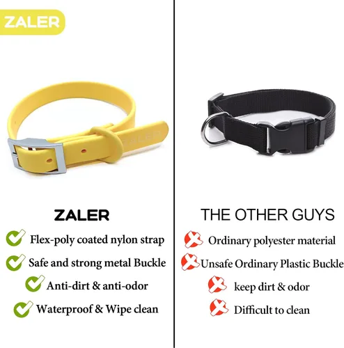 Miniatura 2 de ZALER Collar para perro impermeable, collares ajustables para perros a prueba de olores fáciles de limpiar, collares para mascotas suaves y cómodos